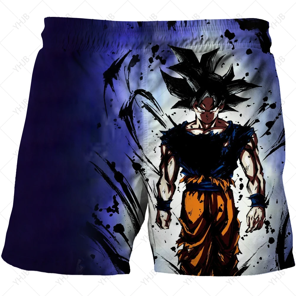

2025 Summer Popular Series Men's and Women's Beach Shorts Dragon Ball Wukong Super Saiyan 3D Printing Design Daily Shorts