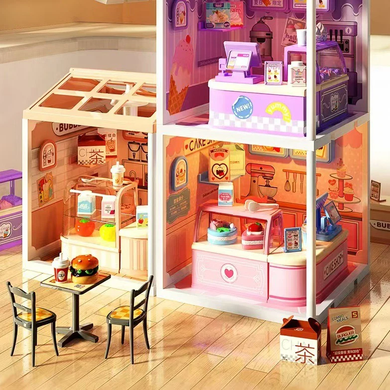 Mini World DIY Miniature House Kit – 3D Assembly Puzzle Model, Trendy Collectible Gift