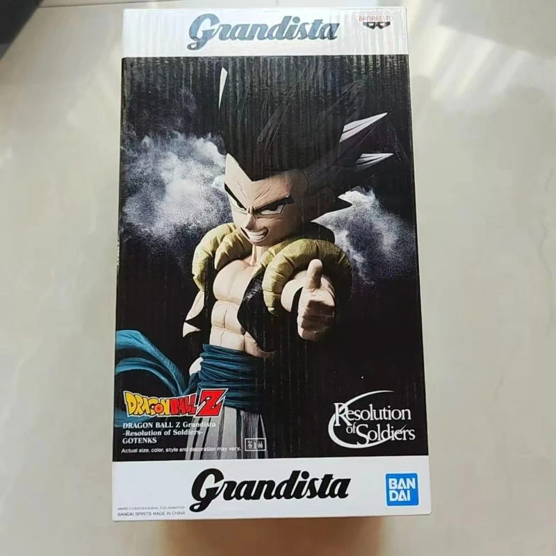 En Stock, Figura Original de Bandai, Dragon Ball Z, Banpresto Grandista Resolution of Soldiers, Gotenks, Modelo Coleccionable, Regalos