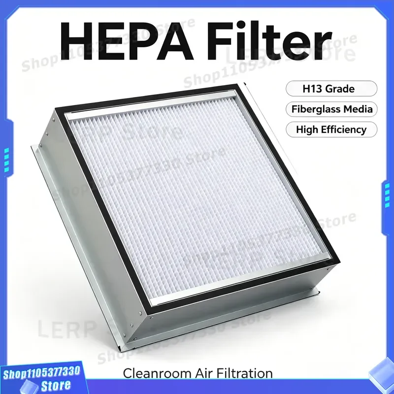 H14 HEPA Fiberglass Air Filter High Efficiency Dust Removal for Industrial HVAC Workshop Oven OEM Paper Filter Media