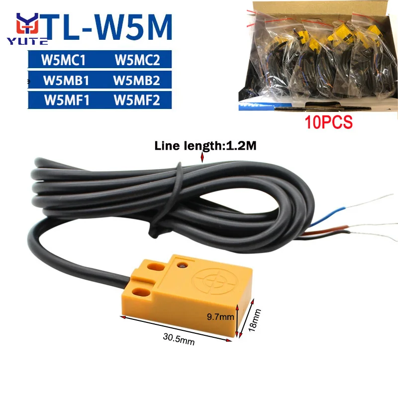 10pcs-inductor-proximity-metal-induction-switch-tl-w5mc1-c2-f1-f2-b1-b2-npn-pnp