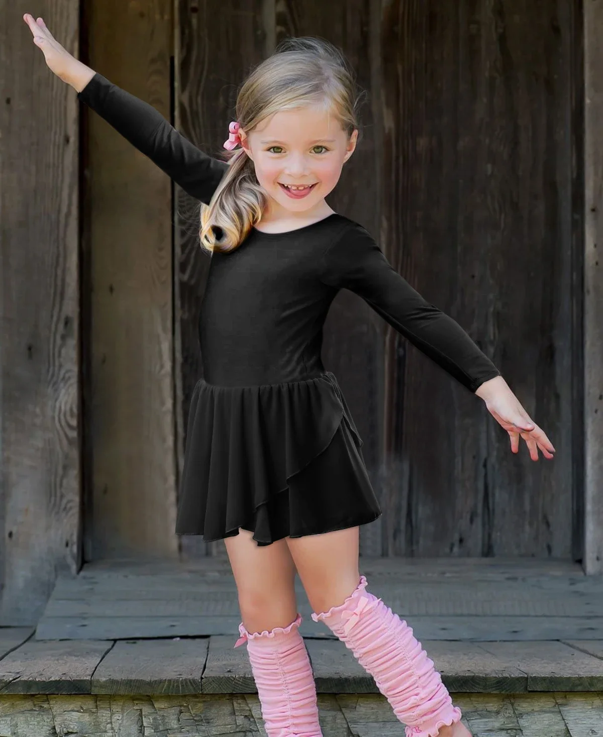 Mädchen Ballett-Tanzanzug Niedlicher Schmetterling Rückenfreier Chiffon-Rock Kinder Tanzkleid – Detail 10