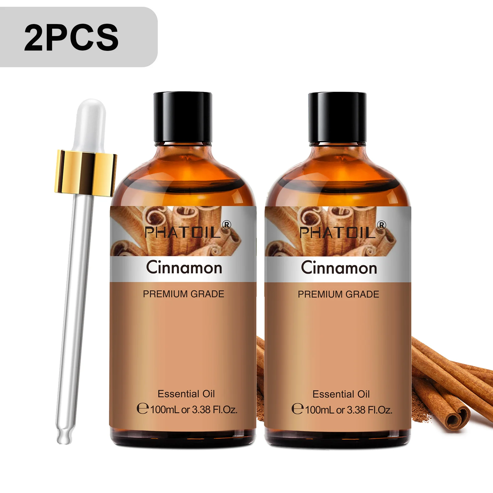 PHATOIL 100ml Premium etherische olie Sandelhout Lavendel Eucalyptus Pepermunt Citroengras Vanille Aromatherapie etherische oliën