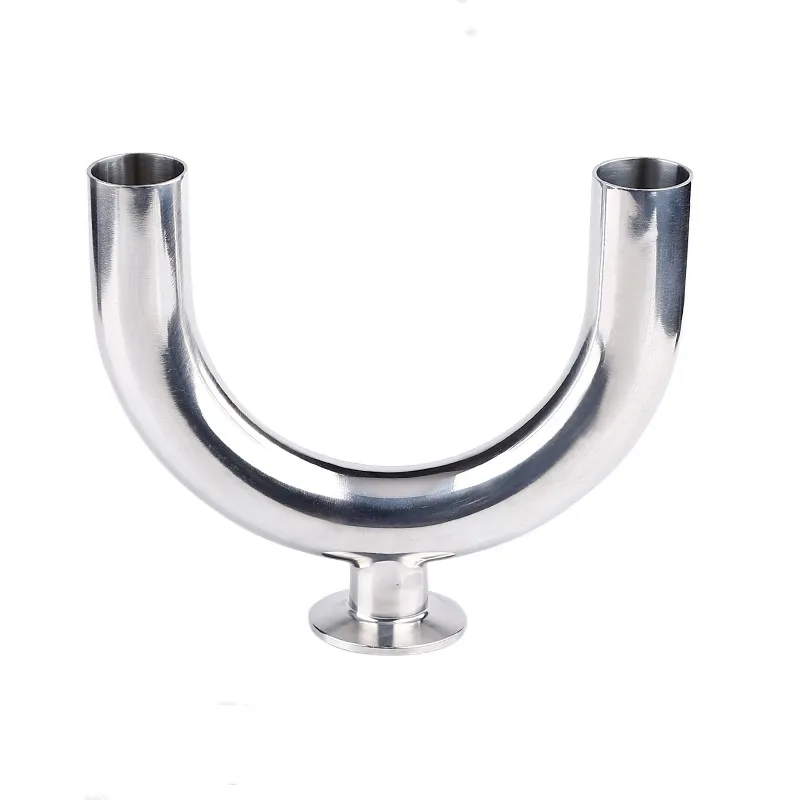 3/4” 1-1/2” 2” Pipe OD 19/38/51mm Sanitary Single Quick Installation U 3 Way 304 Stainless Steel Ferrule OD 1.5” 2” Tri Clamp