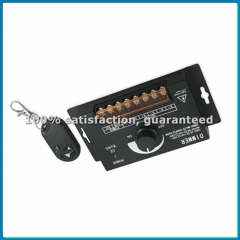 AC220V 2500W LED Switch 0-100% Stepless Dimmer Single Color LED Strip Light Brightness Adjustment Controller