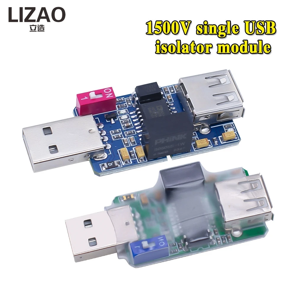 LIZAO USB Isolator 1500V ADUM3160 Module NEW Coupling Protection Board for Isolation Function between USB Ports
