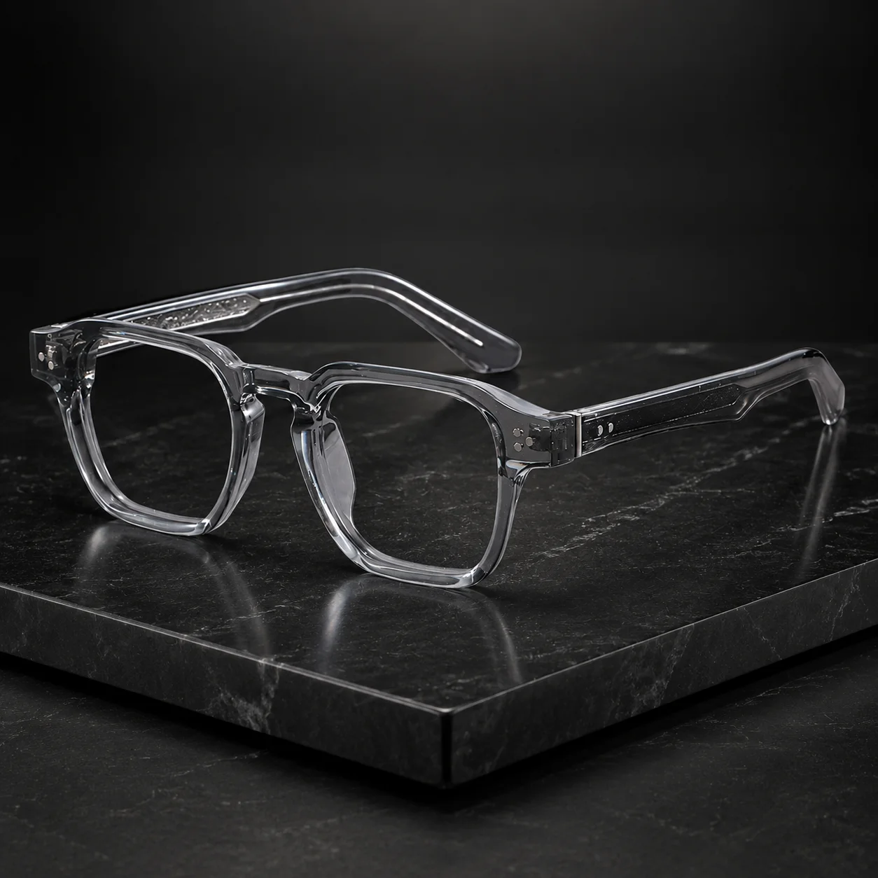 1pc Square Blue Light Blocking Glasses Thick Rim TR90 Frame Computer Eyeglasses for Men Women Office Work Gaming Daily Wear