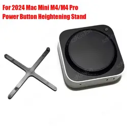 2024 Mac Mini M4 데스크탑 컴퓨터 높이기 스탠드 전원 버튼 Mac Mini M4 Pro PC 용 3D 인쇄 액세서리