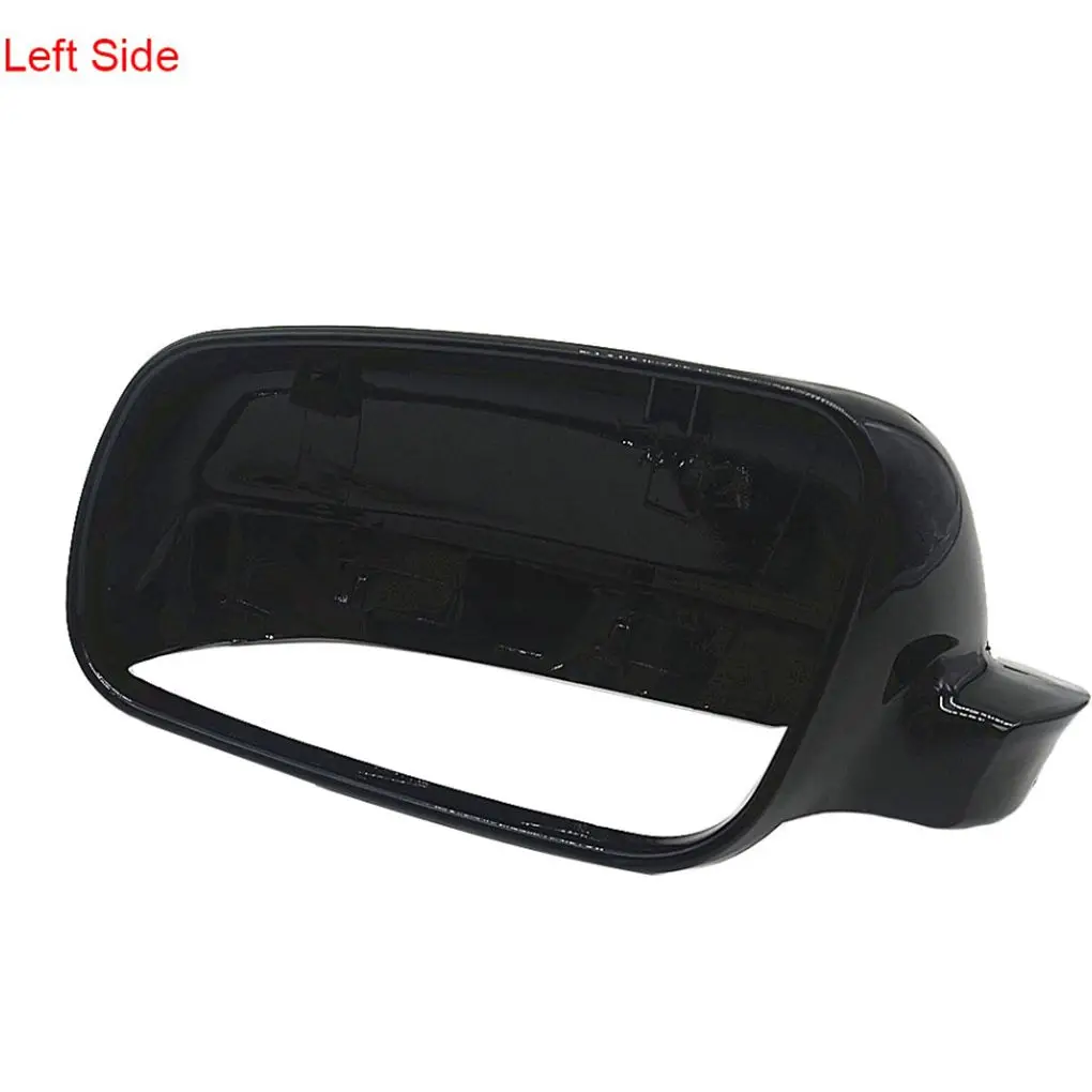 Black Left Side Plastic Car Rearview Mirror Cover Shell Replacement for Golf 4 MK4 Bora 99-04 3B0857537B