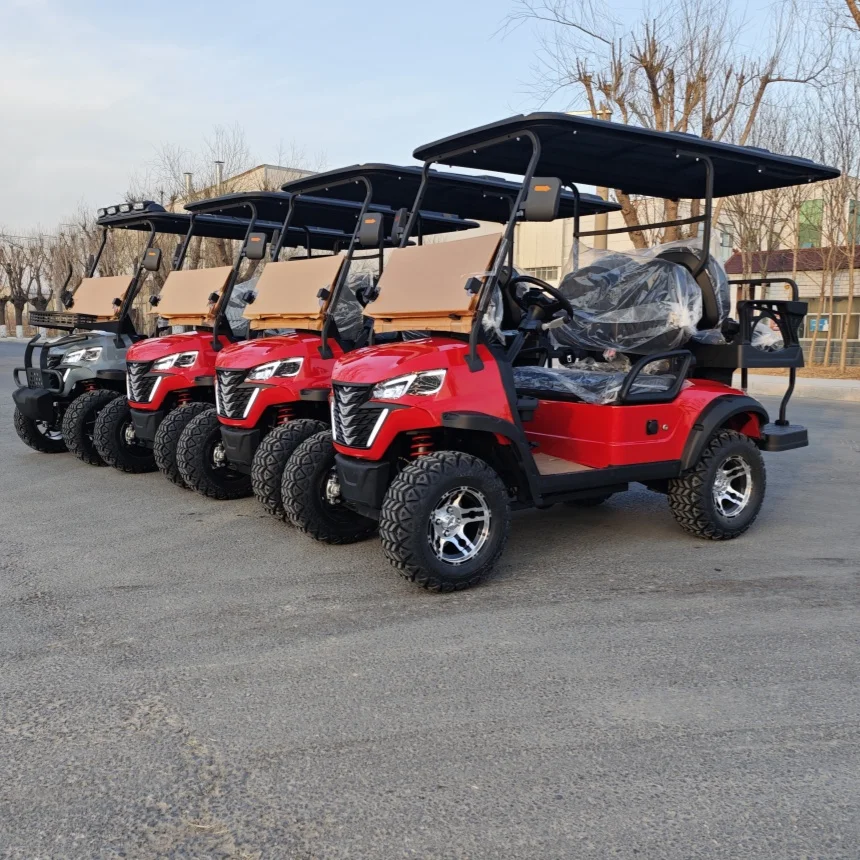 

CE Approved 4 Seater Electric Golf Cart Adult Utility Car 72V Lithium Battery Electric Golf Cart Stable Quality Long Durability