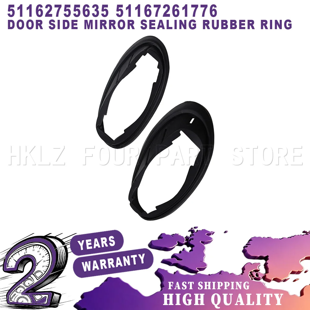 Easy Installation car accessories For BMW MINI Cooper R55 R56 R57 New Door Side Mirror Sealing Rubber Ring Kit Left and Right