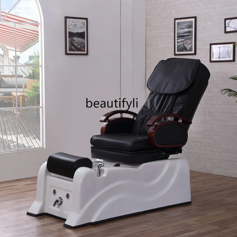 

Electric Foot Massage Couch Foot Bath Spa with Basin Foot-Washing Pedicure Chair Multi-Functional Nail Beauty Salon