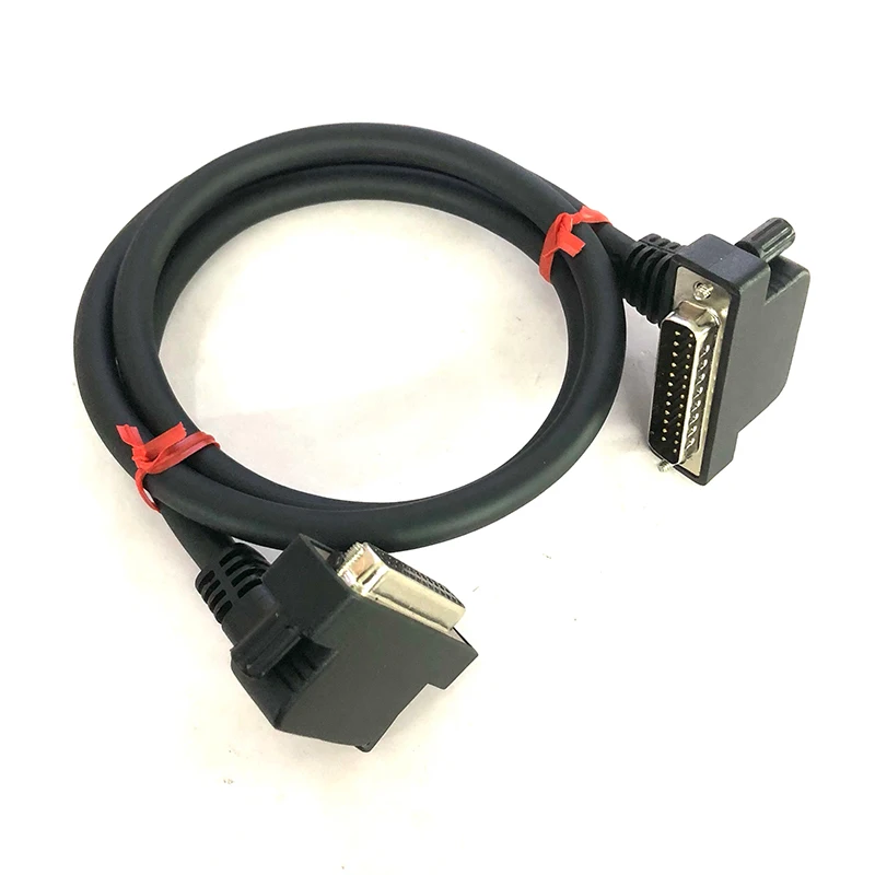 Elbow DB25 Male to Female Extension Wire Right Angle Slim DB 25Pin Data Cable Connector UP Down Angled Connection Signal Line