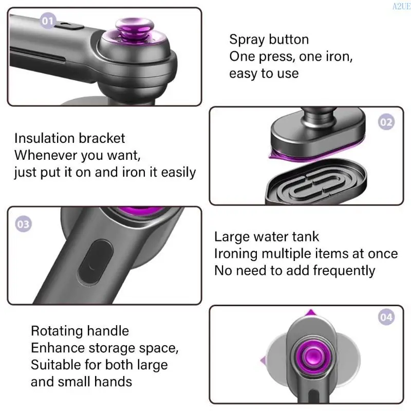 A2UE a ferro portátil Iron 90 ° Rotativo Forno aquecimento rápido