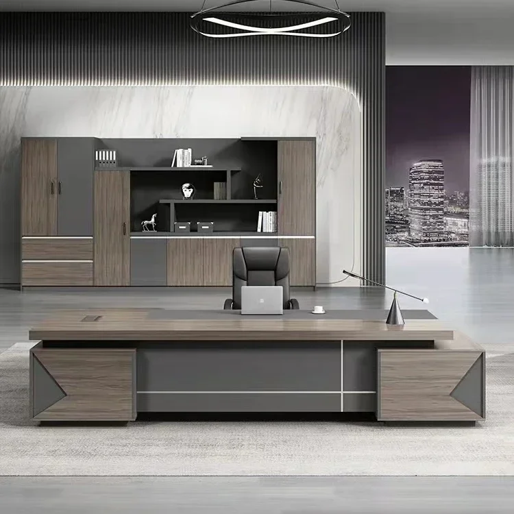 

schreibtisch office desk executive boss table and chair set L shaped desk commercial office furniture desk escritorio de oficina