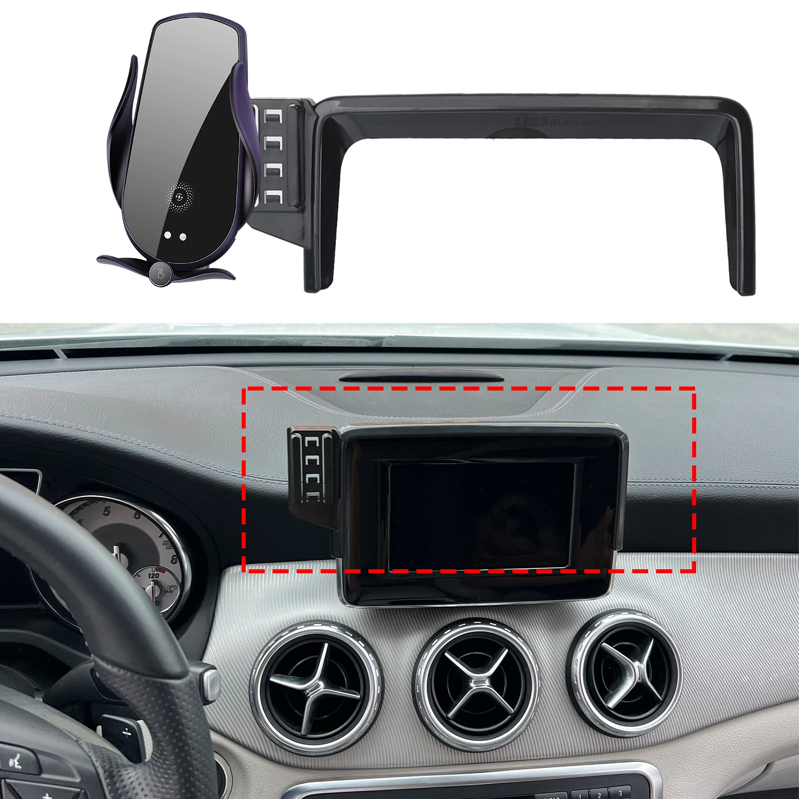 

fit for Mercedes-Benz GLA 2015 2016 Anti-Shake Screen Base Phone Holder Mount Stand ​​ Dedicated Car​​ accessoires