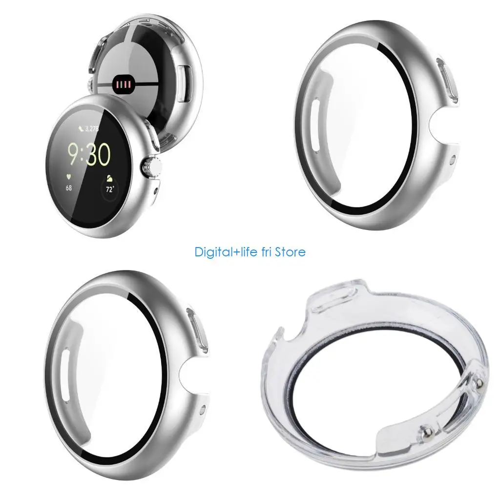 

E06D Reinforced Protective Cover Case Suitable For Watch 4 41mm 45mm With Tempered Glass Integrated Screen Guard Shockproof
