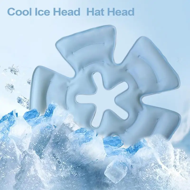 Cycling Hat Ice Pack Insert Cooling Ice Pad Multi-purpose Outdoor Hat Liner Comfortable Cooling Ice Pad for Neck Hands Feet