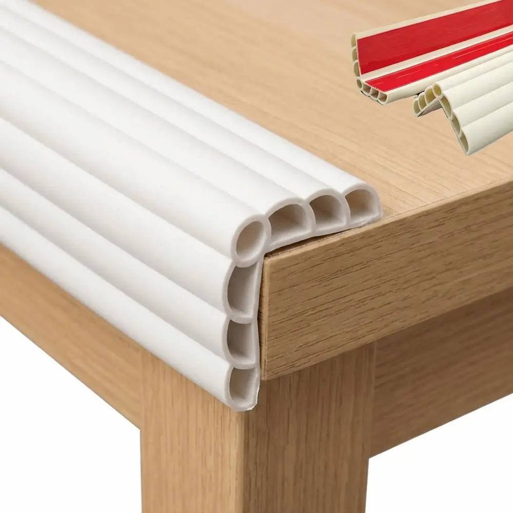 

High Quality 1m Corner Moulding Trim Kids Safety Anti Collision Wall Corner Protector Flexible PVC Edge Guards Inside Outside