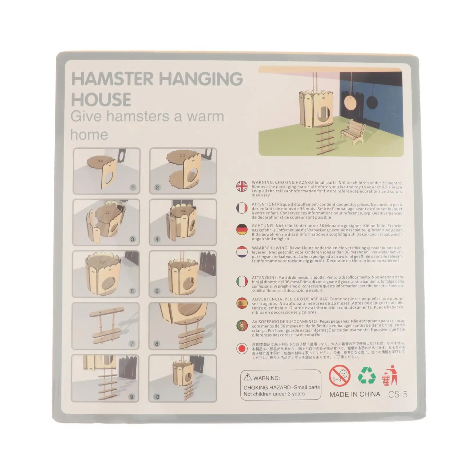 Brinquedos de casas diy de madeira, esconderijos pequenos de hamster, escada de escalada de hamster