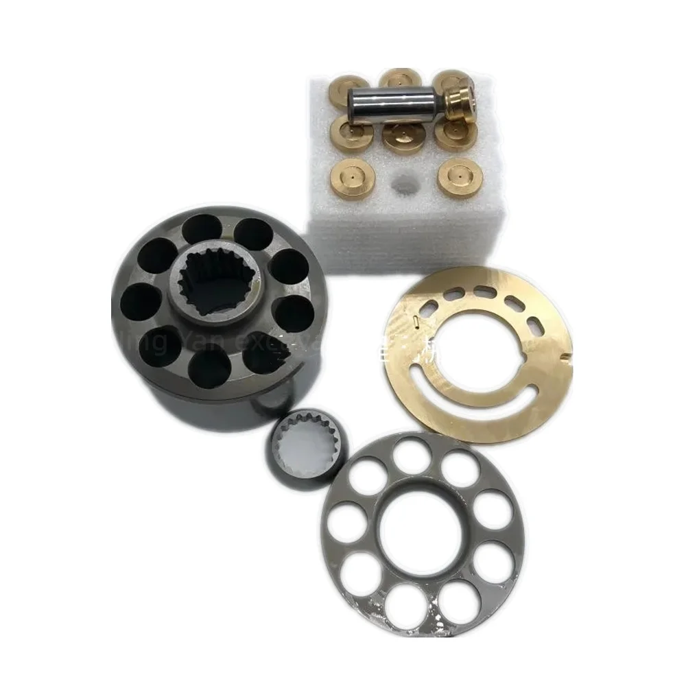 

For Rexroth Hydraulic Plunger Pump A10VO45 Pump Gall Plunger Oil Distribution Plate Nine Holes Copper Head Swing Excavator Parts