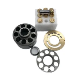 For Rexroth Hydraulic Plunger Pump A10VO45 Pump Gall Plunger Oil Distribution Plate Nine Holes Copper Head Swing Excavator Parts