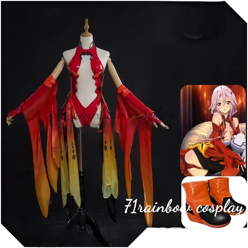

Guilty Crown Cosplay Yuzuriha Inori Cosplay Costume Christmas Uniforms Suits Sets Shoes ギルティクラウン Anime Cosplay