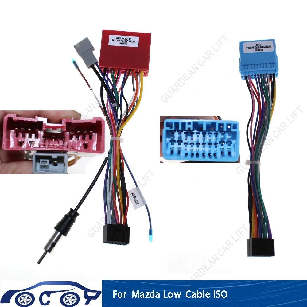 Car Radio Wiring Cable For MAZDA 2/3/6 ISO 16Pin Harness Adapter Android Stereo Plug
