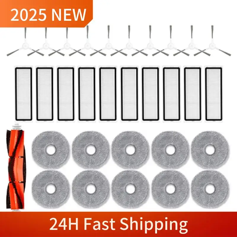 

Gen Basic For Robot Vacuum S10+ Plus B105 / S20+ Plus Spare Parts Accessories Main Side Brush Hepa Filter Mop Cloth