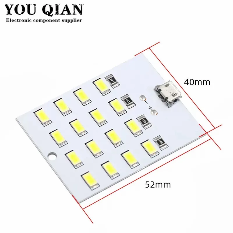 Mirco Usb 5730 LED Lighting Panel USB Mobile Light Emergency Light Night Light White 5730 Smd 5V 430ma~470ma DIY desk lamp