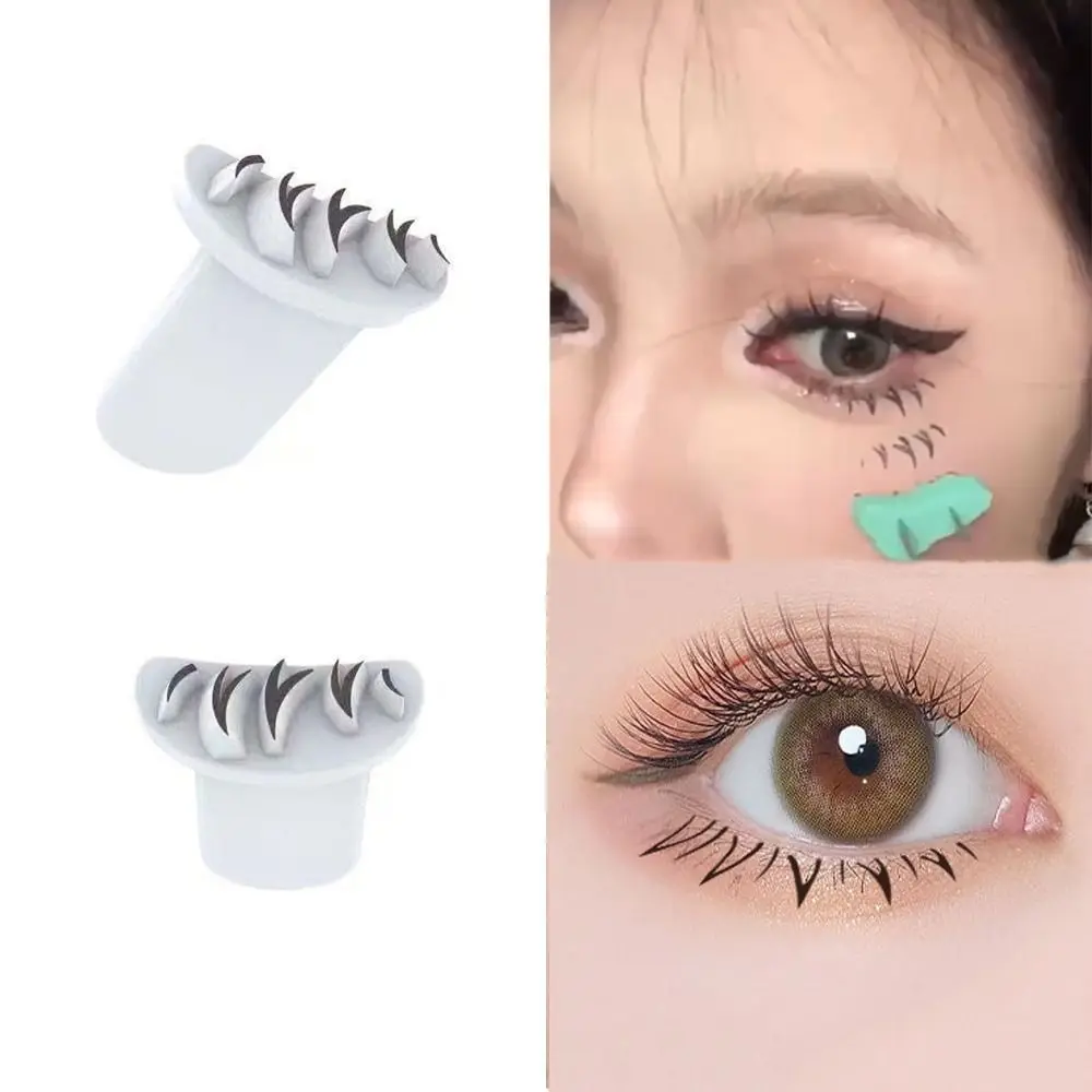 New Eyelash Seal DIY Lower Lash Extension Stamps Silicone Makeup Tool for Beginner Convenient Natural Simulation Mascara Sticker