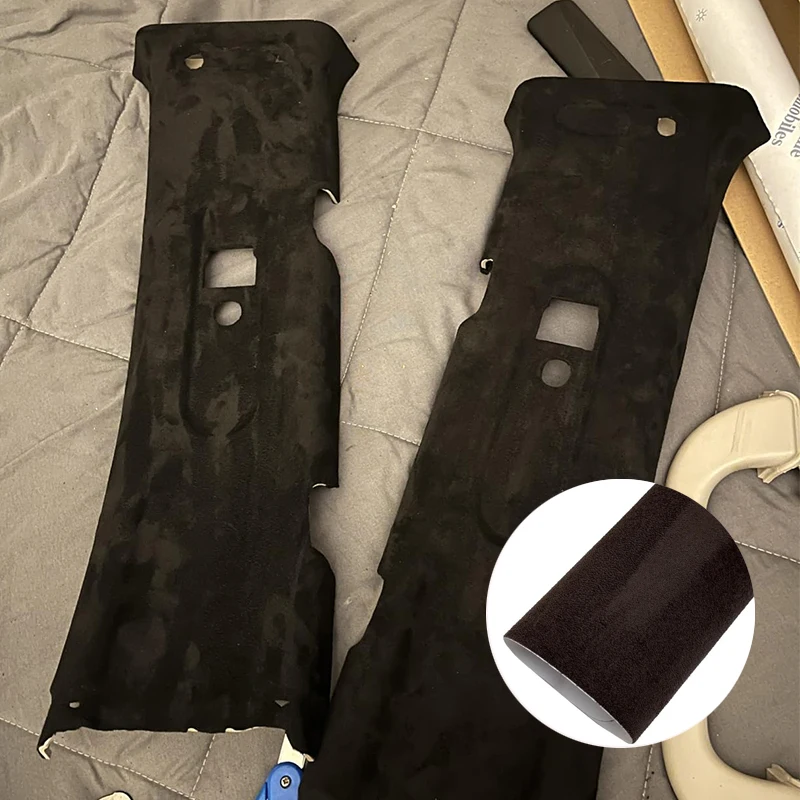 

100/200/300x150cm Suede Self Adhesive Fabric Wrap for Car A B C Pillar Interior Upholstery Repair Home Decor Sticker Fabrics