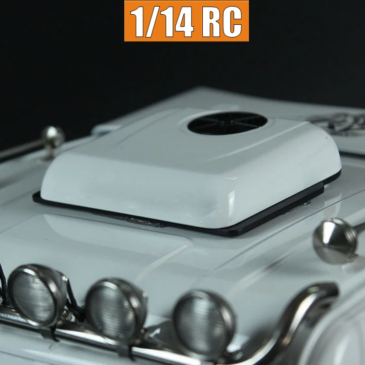 1:14th Scale Plastic Rooftop Parking Air Conditioning Model for Tamiya RC Truck SCANIA 770S R620 VOLVO BENZ Arocs MAN TGX Car