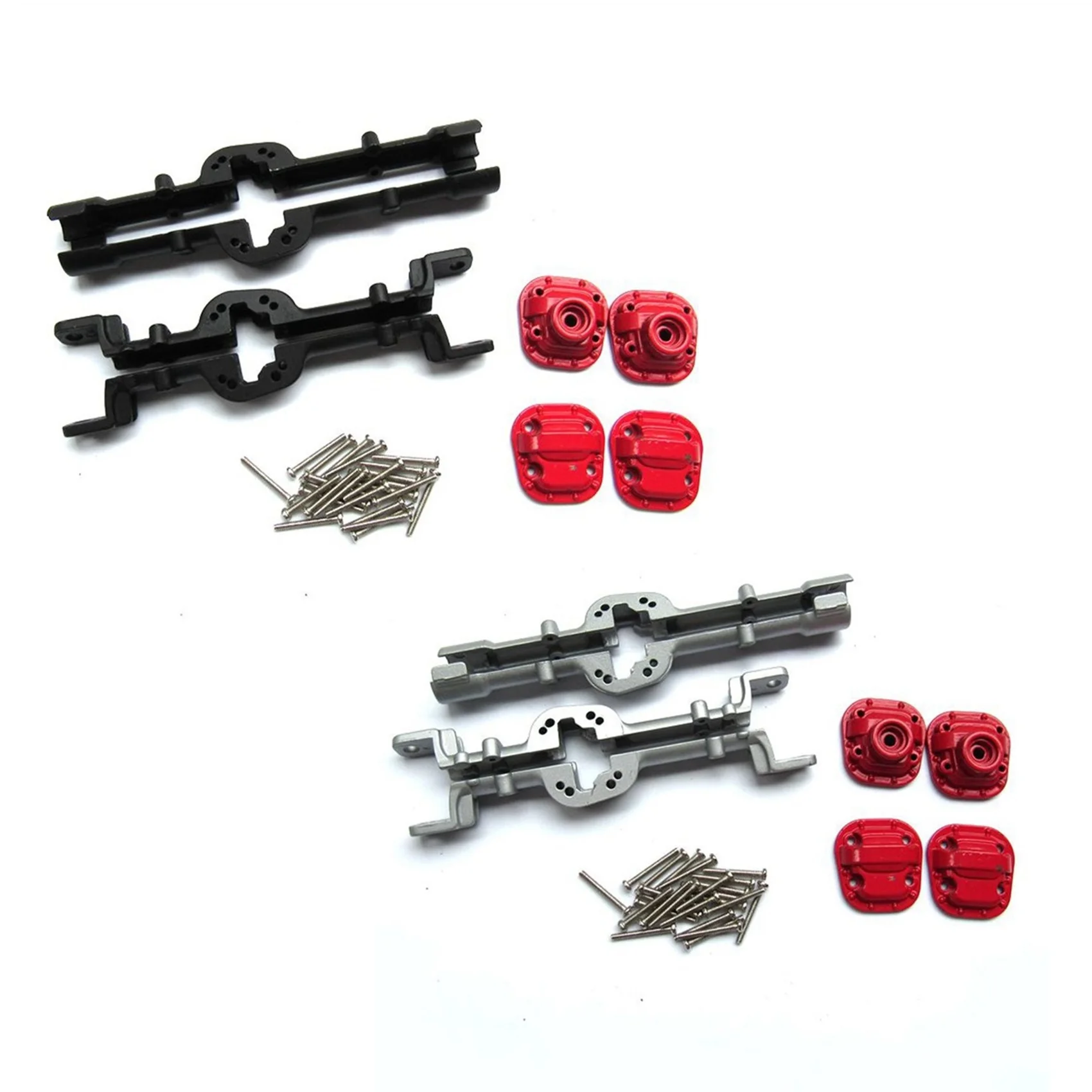 

A04F-3X Metal Front And Rear Bridge Axle Housing Case For MN D90 D91 MN99 MN99S 1/12 RC Car Upgrade Parts Accessories,Silver