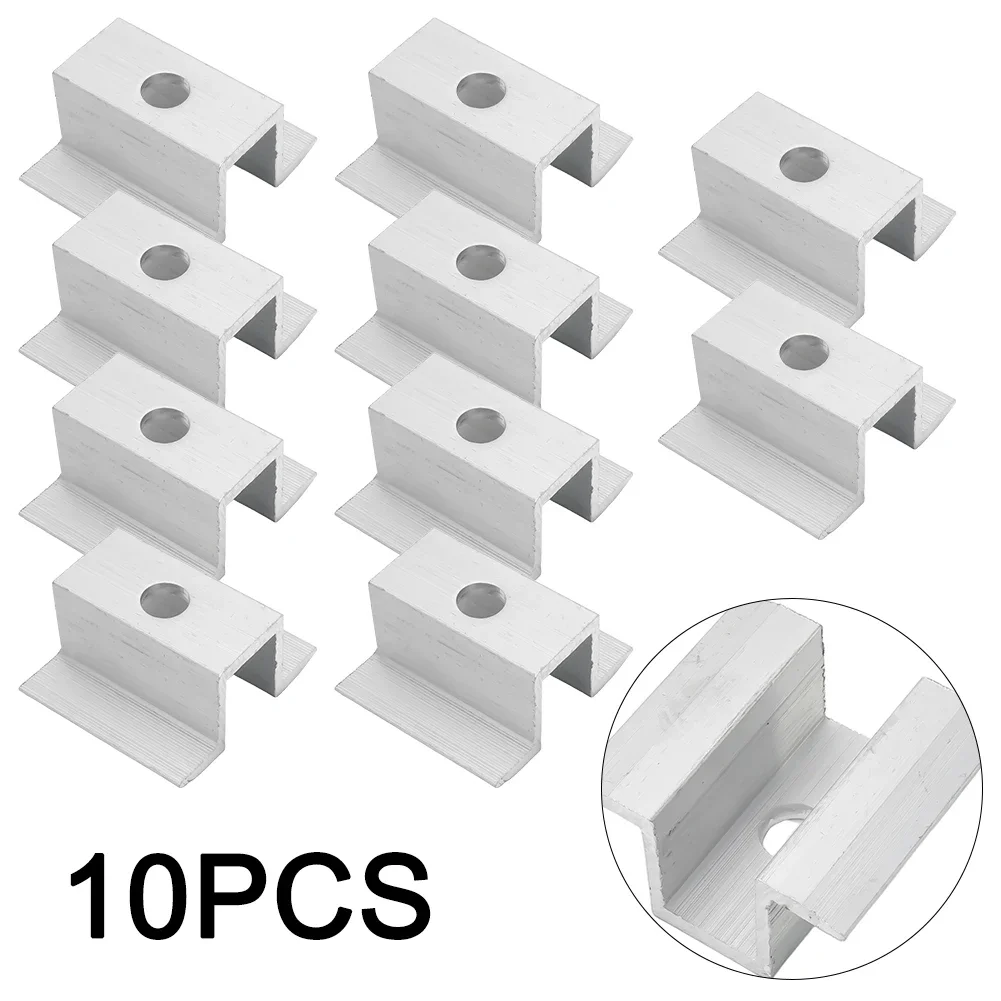 

Solar Power Tools Solar Middle Clamp Height 25-50MM Solar Access Solar Middle Clamp 10Pcs Corrosion Resistance Home High Quality