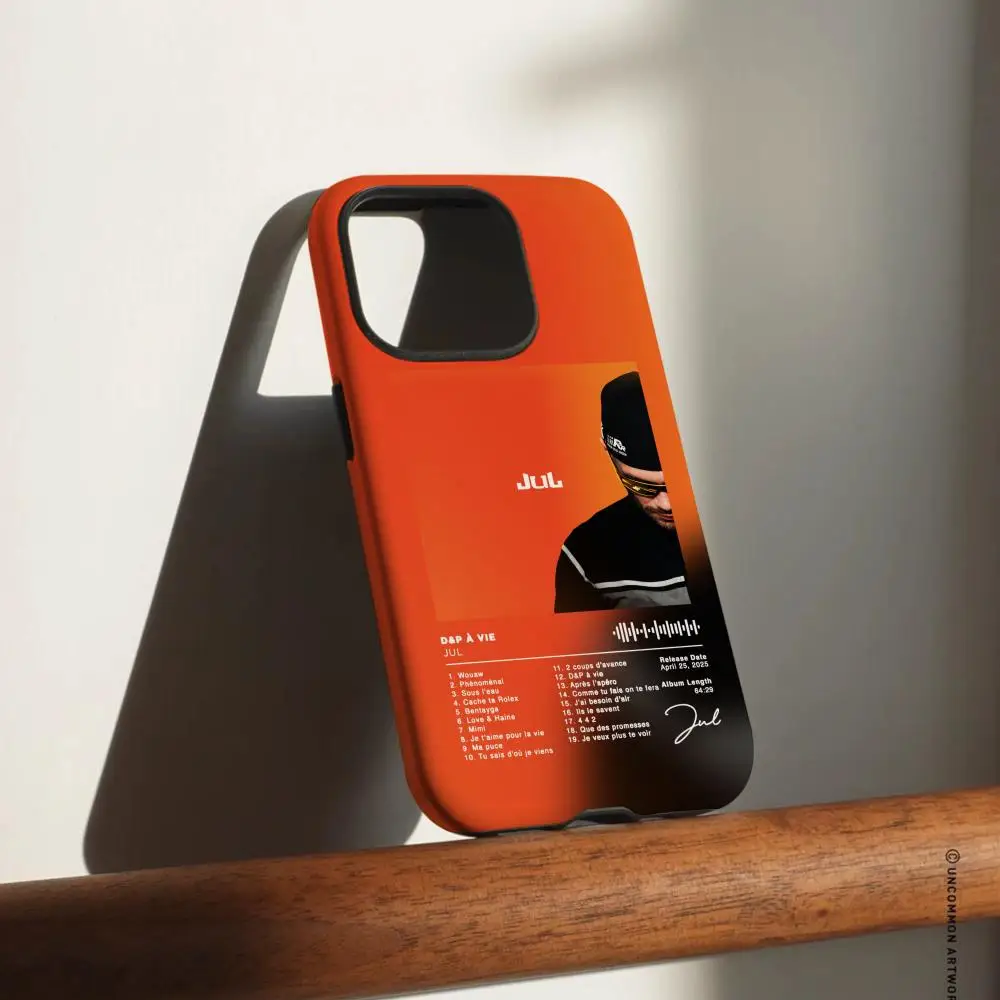 حافظة هاتف لهاتف سامسونج جالاكسي S25 24 23 22 Ultra Plus A56 36 26 لامعة عالية الدقة بطبقة مزدوجة غلاف صلب Jul DP a vie