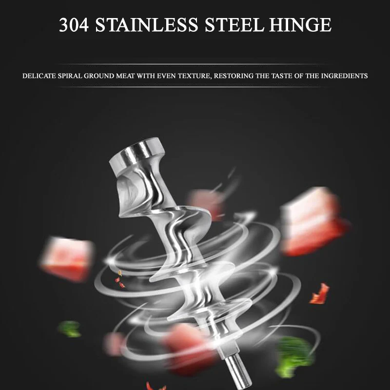 مفرمة اللحم الكهربائية المصنوعة من الفولاذ المقاوم للصدأ لمتجر لحم الخنزير ولحم البقر والأسماك وآلة حشو السجق الأوتوماتيكية