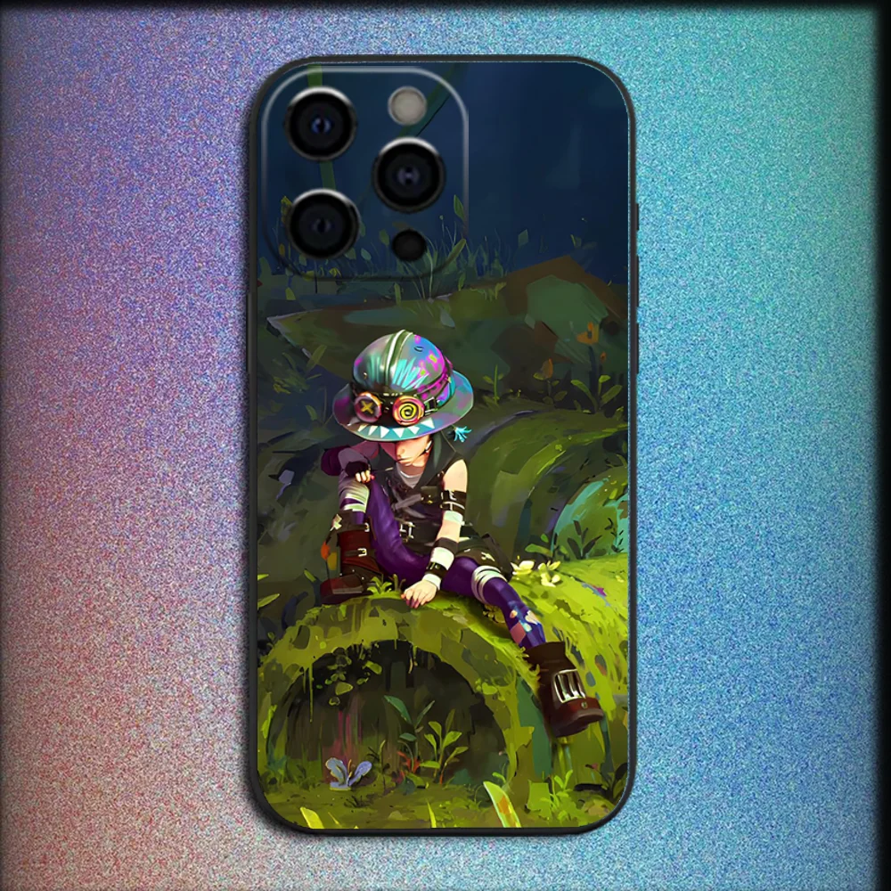 Anime Isha Arcane Phone Case For iPhone 16,15,14,13,12,11,Pro,X,XS,Max,XR,Plus,Mini Soft Black Cover