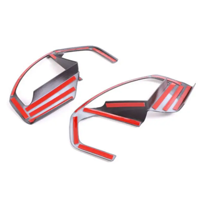 عملي ألياف الكربون نمط عجلة توجيه سيارة الترتر إطار الزخرفية زر الكسوة التصحيح الداخلي لتويوتا 2022-2023