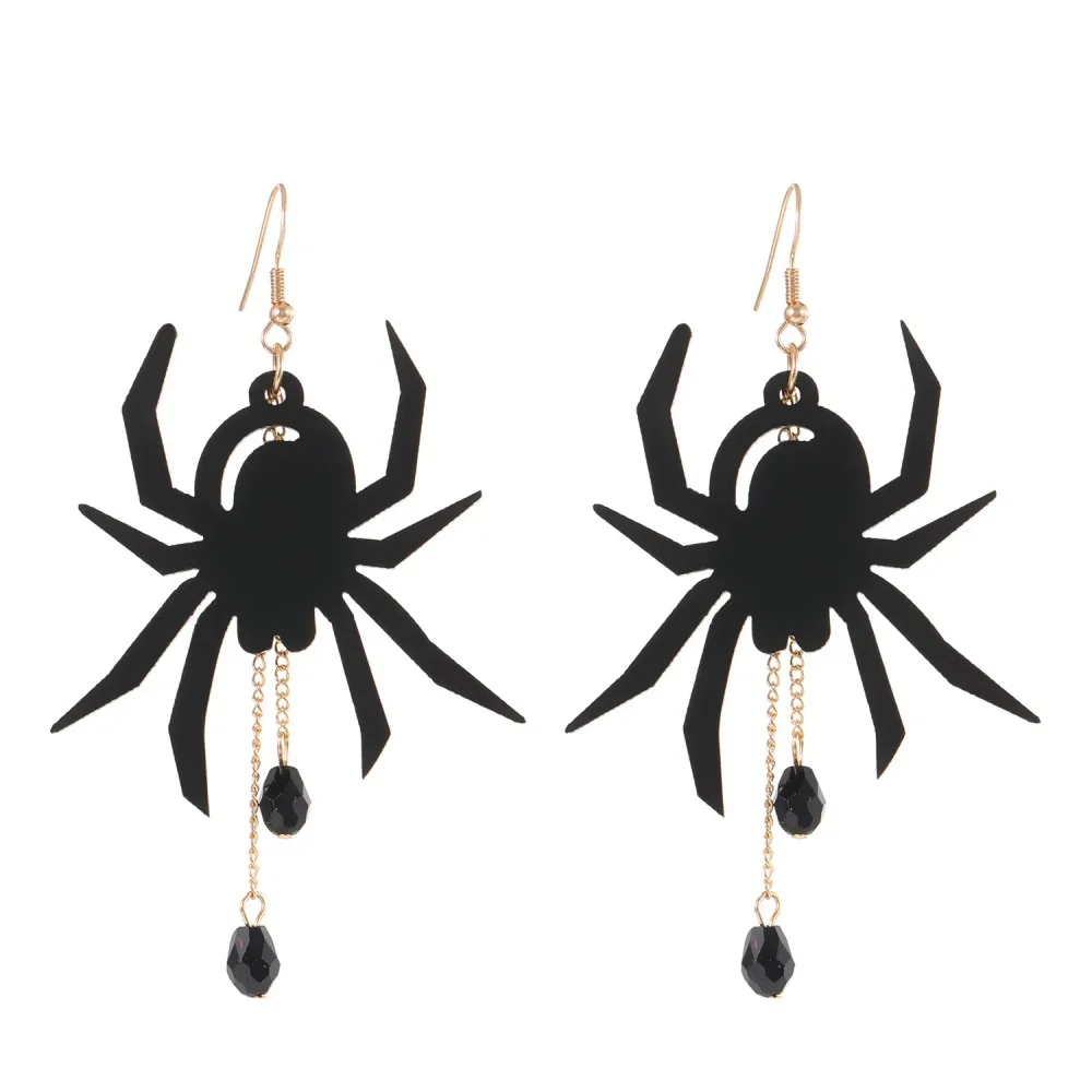 Halloween Gothic Earrings Bat Spider Dangle Drop Earrings for Women Girls Costume Party Jewelry Gift Accessories Fashion Jewelry