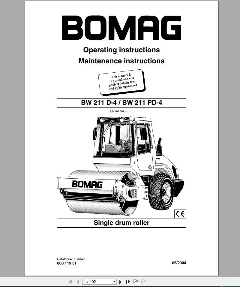 AutoEPC BOMAG 2.08GB DVD Full Set Service Manuals - Service Training