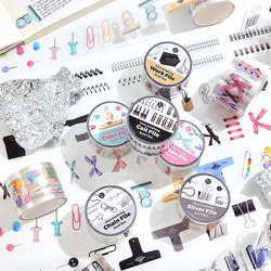 Cute Kawaii Aesthetic Washi Tape Set PET & Washi Tapes for Journaling Scrapbooking Supplies Journals Planner Arts Crafts