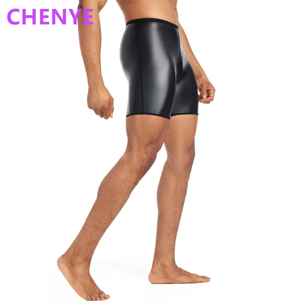 

Мужские эластичные узкие кожаные брюки, формирователь талии, тренажер для талии, формирователь талии, контрольные трусики, компрессионное нижнее белье, шорты для фитнеса