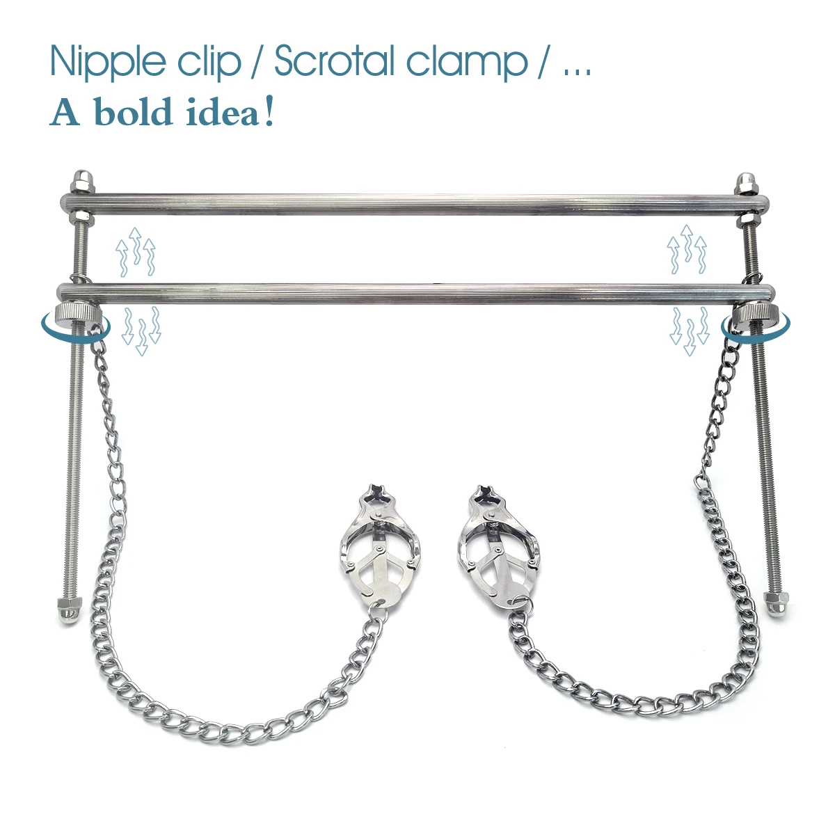 BDSM الحلمة المشبك عبودية المعادن الحلمة المشابك لعبة الجنس عبودية القيود الرقيق الوثن الثدي كليب الجنس لعب للأزواج