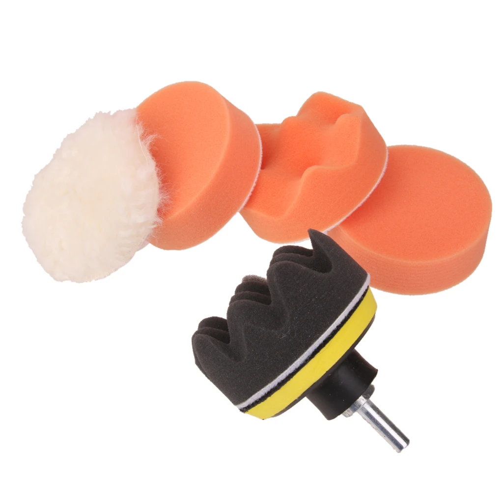 

M10 Drill Adapter with Set of 5 Polishing Buffer Pad Woolen Buffing Pad Polisher