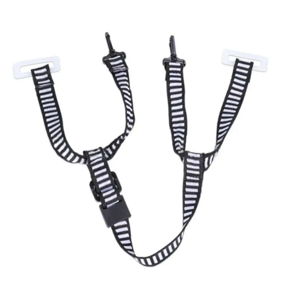 Outil de sangle de casque de sécurité noir et blanc, longueur réglable, boucles de verrouillage en plastique, ceinture mandibulaire, universel, perfect