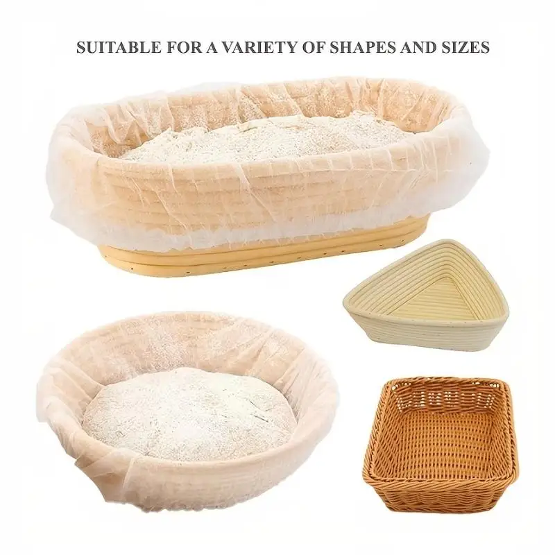 10-50 Pcs Disposable Bread Proofing Basket Liners BPA Free For Kitchen Use