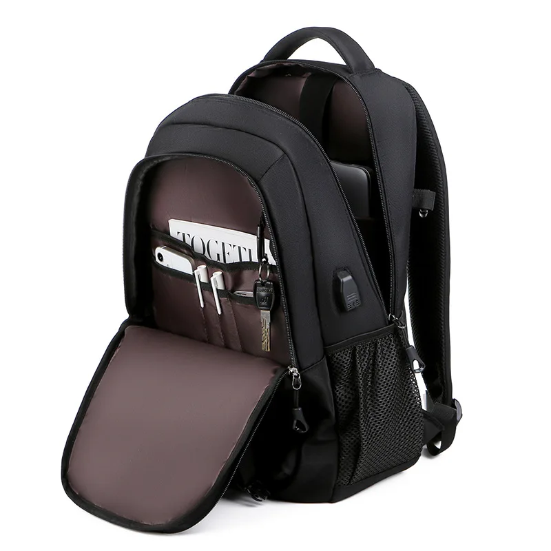 1Pcs Expandable Travel Backpack, Business Casual Men's Backpack,with USB Charging,waterproof Fabric,suitable for Daily Commuting