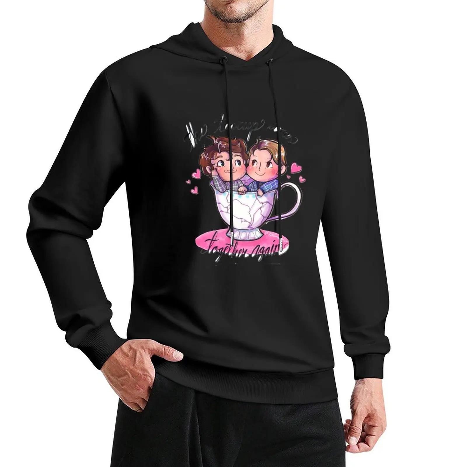 

The Teacup Comes Together Again Pullover Hoodie male clothes aesthetic clothing men's sweat-shirt men's oversize hoodie