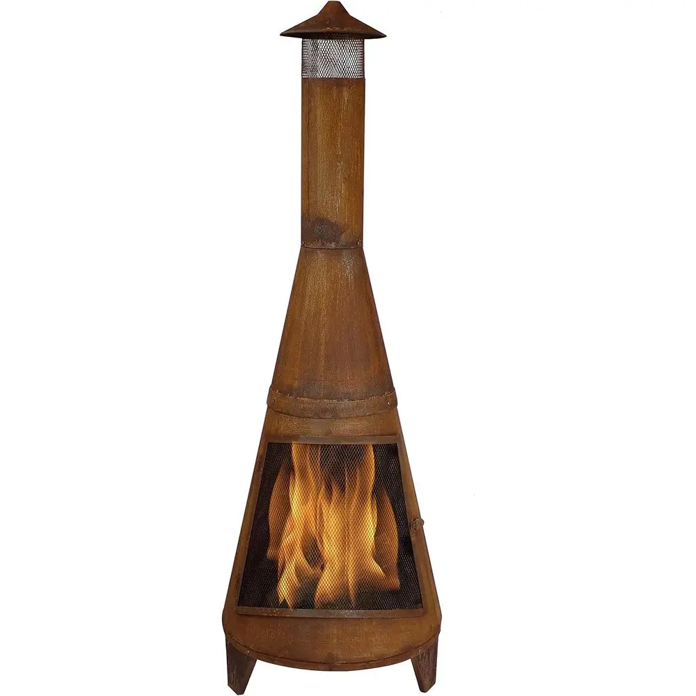 

Традиционный уличный дровяной очаг 70 см - большой камин-чиминейя